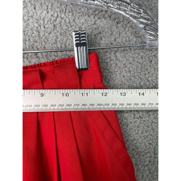 Petites By Fundamental Things Womens Skirt Size 4 Red Vintage Polyester USA Made - Picture 6 of 12
